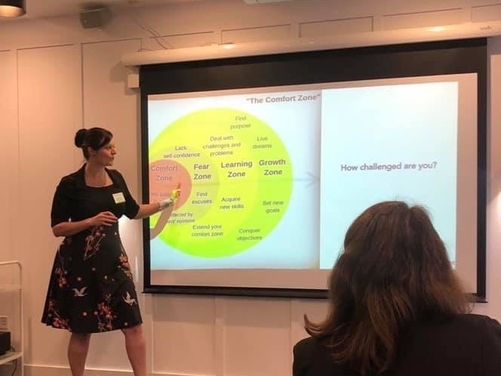 Inspirational Speaking at Demand Base's networking event