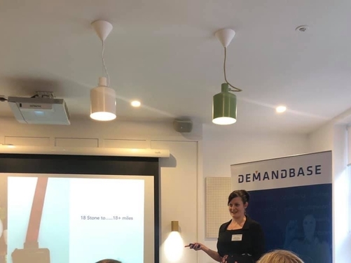 Inspirational Speaking at Demand Base's networking event