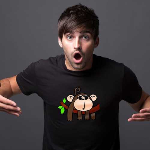 'New Monkey' Adults Tee