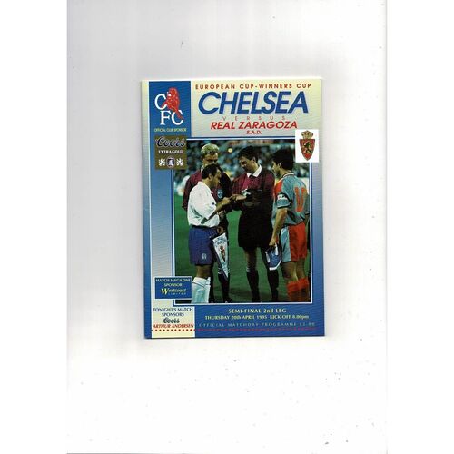 European Cup Winners Cup Semi Final Football Programmes